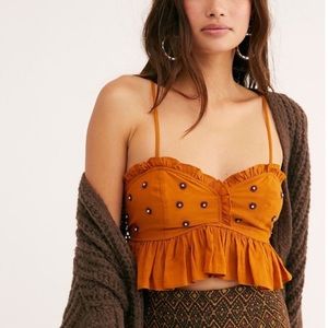NWT Intimately Free People On a Star Burnt Orange Cropped Cami
